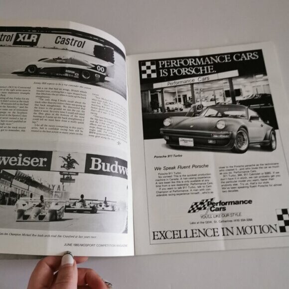 1985 Canadian Mosport Souvenir Competition Magazine Budweiser Can-Am Racing - Picture 7 of 10